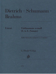 Dietrich, Schumann, Brahms: Violin Sonata a minor - F. A. E. Sonata (noty na housle, klavír)
