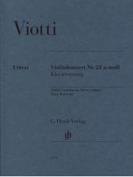 Giovanni Battista Viotti: Violin Concerto no. 22 in A minor (noty na housle, klavír)