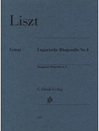 Franz Liszt: Hungarian Rhapsody no. 4 (noty na klavír)