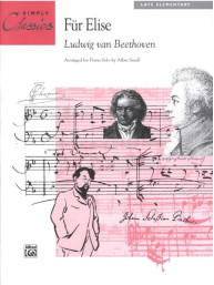 Ludwig van Beethoven: Fur Elise - Simply Cassics (noty na klavír)