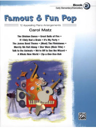 Carol Matz: Famous & Fun Pop 2  (noty na klavír)