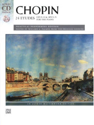 Frédéric Chopin: 24 Etudes, Op. 10 & Op. 25 (noty na klavír)(+audio)