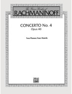 Sergej Rachmaninov: Concerto No. 4, Op. 40 (noty na čtyřruční klavír)