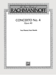 Sergej Rachmaninov: Concerto No. 4, Op. 40 (noty na čtyřruční klavír)