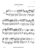 Ludwig van Beethoven: Contra Dances (noty na klavír)