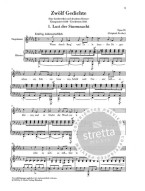 Robert Schumann: 12 Poems Op. 35 - Sets of Songs on Text by Kerner (noty na klavír, zpěv)