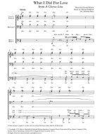 What I did For Love from A Chorus Line  - TTBB (noty na sborový zpěv) - SADA 5 ks