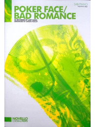 Lady Gaga: Poker Face / Bad Romance - SAB (noty na sborový zpěv, klavír) - SADA 5 ks