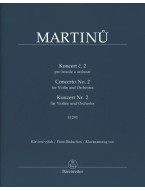 Bohuslav Martinů: Concerto no. 2 for Violin and Orchestra (noty na housle, klavír)