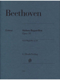 Ludwig van Beethoven: Seven Bagatelles op. 33 (noty na klavír)