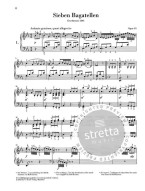 Ludwig van Beethoven: Seven Bagatelles op. 33 (noty na klavír)