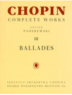 Frédéric Chopin: Complete Works III - Ballades (noty na klavír)