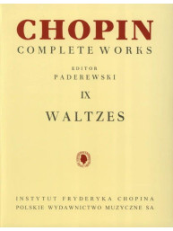 Frédéric Chopin: Complete Works IX - Waltzes (noty na klavír)