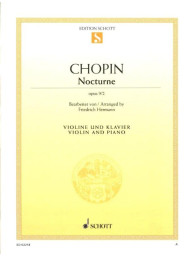 Frédéric Chopin: Nocturne D Major Opus 9/2 (noty na housle, klavír)