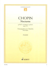 Frédéric Chopin: Nocturne G -Minor Opus 37/1 (noty na klavír)