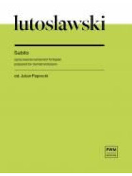 Witold Lutoslawski: Subito (noty na klarinet, klavír)