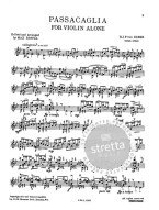 Heinrich Ignaz Franz Biber: Passacaglia (noty na housle)