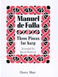 Manuel de Falla: Three Pieces For Harp (noty na harfu)