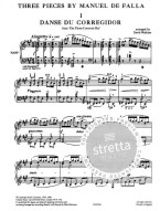 Manuel de Falla: Three Pieces For Harp (noty na harfu)