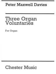 Peter Maxwell Davies: Three Organ Voluntaries (noty na varhany)