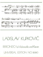 Ladislav Kupkovič: Rrrondo (noty na violoncello, klavír)