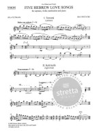 Eric Whitacre: 5 Hebrew Love Songs - Violin Part (noty na housle)