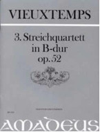 Henri Vieuxtemps: Quartett Op. 52 in B-dur (noty pro smyčcový kvartet)