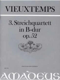 Henri Vieuxtemps: Quartett Op. 52 in B-dur (noty pro smyčcový kvartet)