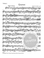 Niels Wilhelm Gade: Quartett D-Dur Op 63 (noty pro smyčcový kvartet)