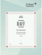 Joachim Raff: Six Morceaux Op. 85 (noty na housle, klavír)