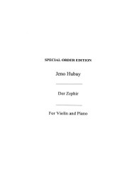 Jeno Hubay: Der Zephyr Op.30 No.5 (noty na housle, klavír)