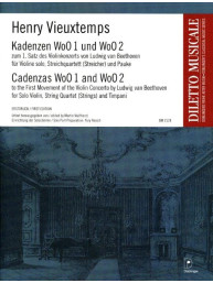 Henry Vieuxtemps: Kadenzen WoO 1 und WoO 2 (noty na housle, smyčcový kvartet)