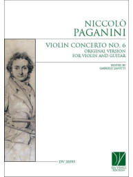 Niccolo Paganini: Violin Concerto No.6 (noty na housle, kytaru)