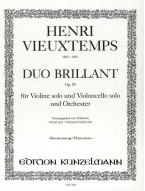 Henri Vieuxtemps: Duo Brillant (noty na housle, violoncello, klavír)