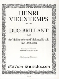 Henri Vieuxtemps: Duo Brillant (noty na housle, violoncello, klavír)