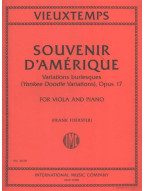 Henri Vieuxtemps: Souvenir D'Amerique Op.17 (noty na violu, klavír)