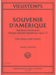 Henri Vieuxtemps: Souvenir D'Amerique Op.17 (noty na violu, klavír)