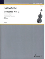Niccolo Paganini: Concerto No. 2 B Minor op. 7 (noty na housle, klavír)