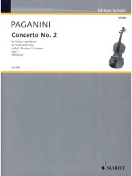 Niccolo Paganini: Concerto No. 2 B Minor op. 7 (noty na housle, klavír)