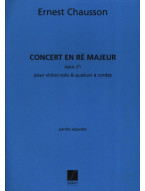 Ernest Chausson: Concert Re Op.21 Vl-2Vl-Alto-Vlc  (noty na housle, smyčcový kvartet)