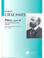 Ernest Chausson: Piece, Op. 39 (noty na violoncello, klavír)