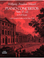 W.A. Mozart: Piano Concertos Nos.17-22 (noty, partitura)
