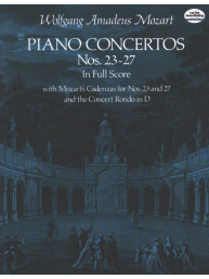 W.A. Mozart: Piano Concertos Nos. 23-27 (noty, partitura)