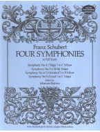 Franz Schubert: 4 Symphonies 4-5-8-9 (noty, partitura)