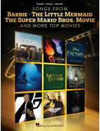 Songs from Barbie, The Little Mermaid, The Super Mario Bros. Movie, and More Top Movies (noty na klavír, zpěv, akordy)