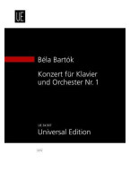 Béla Bartók: Concerto For Piano And Orchestra No.1 (noty, partitura)