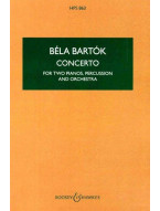 Béla Bartók: Concerto For Two Pianos, Percussion And Orchestra (noty, partitura)