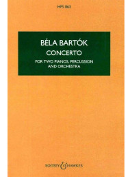 Béla Bartók: Concerto For Two Pianos, Percussion And Orchestra (noty, partitura)