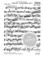 Béla Bartók: Violin Concerto No.2 (noty na housle, klavír)