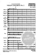 Béla Bartók: Violin Concerto No.2 (noty, partitura)